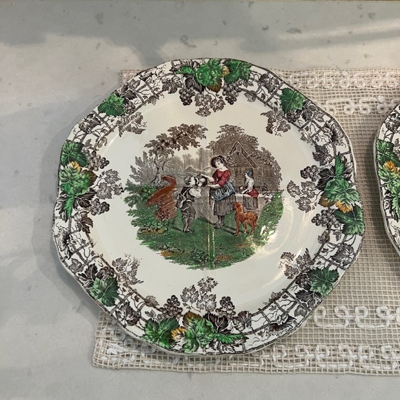 2 Copeland Spode Pattern Byron divided plates - Picture 2 of 9